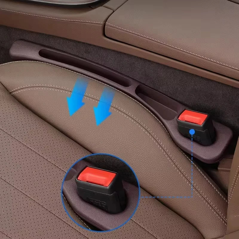 2Pcs Universal Car Seat Gap Plug Strip Side Seam Car Gap Filler Leak Proof Seat Gap Storage Organizer Interior Decoration