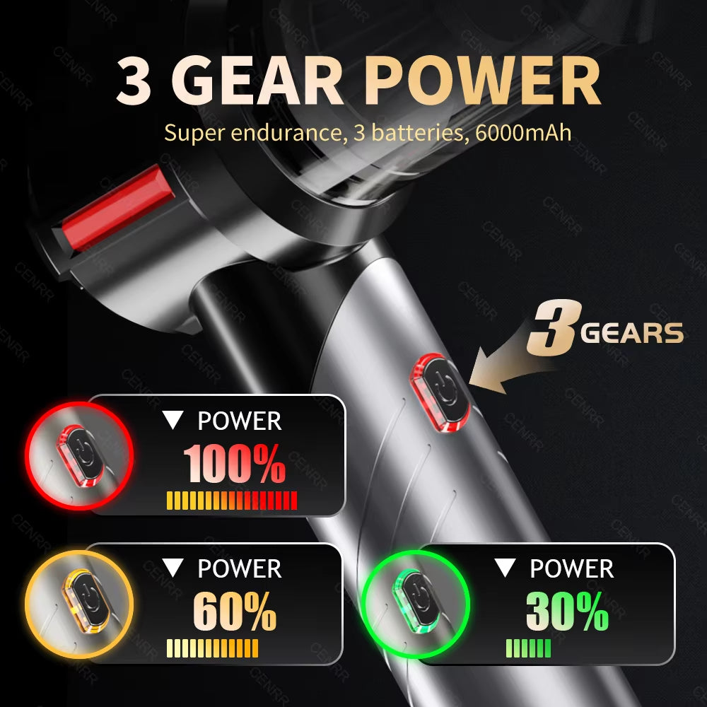 Car Vacuum Cleaner Mini 998000PA Powerful Cordless Portable Vacuum Cleaner for Home Appliance Handheld Blower Car Cleaner